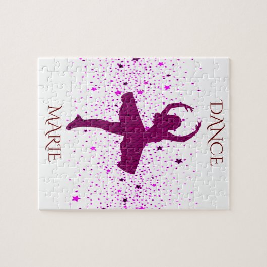Tanzpuzzle für Mädchen. Personalisierter Name. Puzzle (Horizontal)