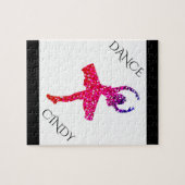 Tanzpuzzle für Mädchen. Personalisierter Name. Puzzle (Horizontal)