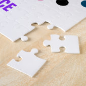 Tanzpuzzle mit farbigen Punkten. Puzzle (Seite)