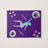 Tanzpuzzle mit Herzen & Wirbel. Puzzle (Horizontal)