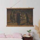 Tanzraten von Ferdinand Kessel Wandteppich Mit Holzrahmen (Schlafzimmer)