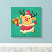 Tanzrenner Leinwanddruck (Insitu (Holzboden))