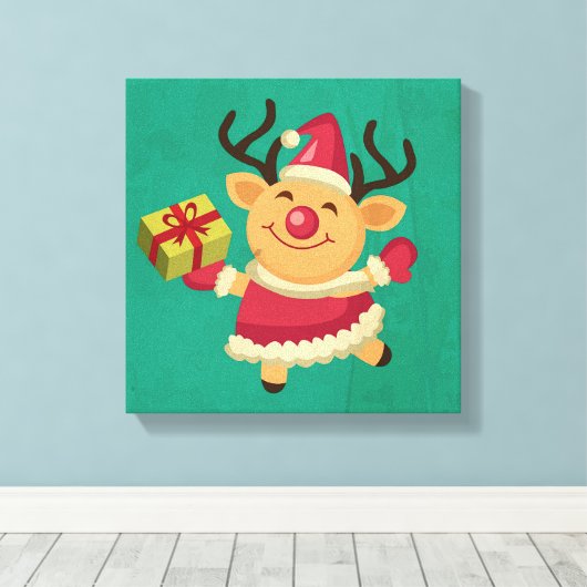 Tanzrenner Leinwanddruck (Insitu (Holzboden))