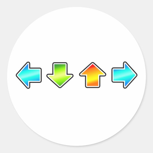 Tanzrevolution Runder Aufkleber (Vorderseite)