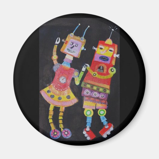 Tanzroboter Magnet (Vorne)