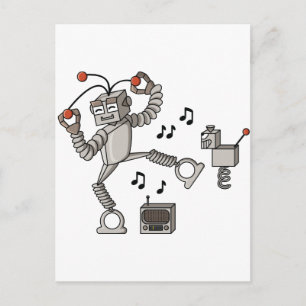 Tanzroboter Postkarte