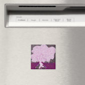 Tanzrosa Glitzer Tu B'Shvat ט ״ ו ב ש ב ט Magnet (In Situ (Geschirrspüler))