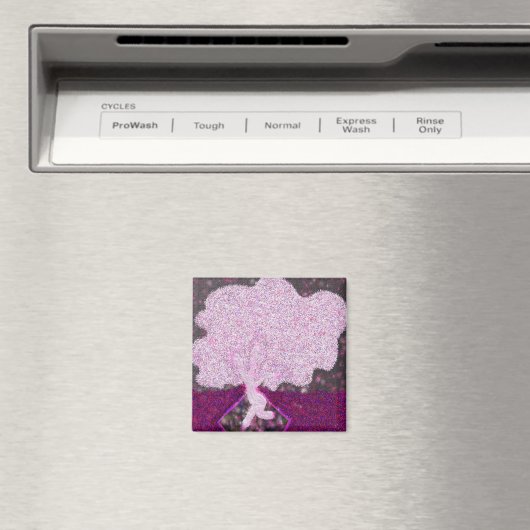 Tanzrosa Glitzer Tu B'Shvat ט ״ ו ב ש ב ט Magnet (In Situ (Geschirrspüler))