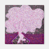 Tanzrosa Glitzer Tu B'Shvat ט ״ ו ב ש ב ט Magnet (Vorne)