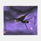 Tanzrosa und Lila Fleecedecke (Vorderseite (Horizontal))