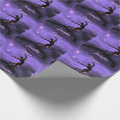 Tanzrosa und Lila Geschenkpapier (Ecke)
