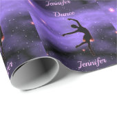 Tanzrosa und Lila Geschenkpapier (Rolleneckpunkt)