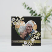 Tanzsäle/ Goldenes Jubiläum Einladung (Stehend Vorderseite)