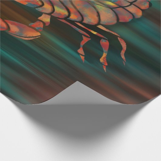 Tanzschatten des Skorpion King Geschenkpapier (Ecke)