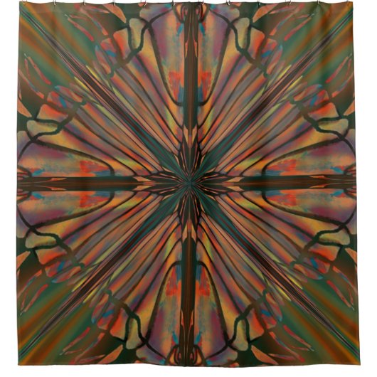 Tanzschatten des Skorpion King Patterns Duschvorhang (Vorderseite)