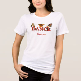 Tanzschild mit Schmetterlingen personalisieren  Tri-Blend Shirt