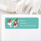 Tanzschneebewohner geben Adressenaufkleber zurück (Insitu)