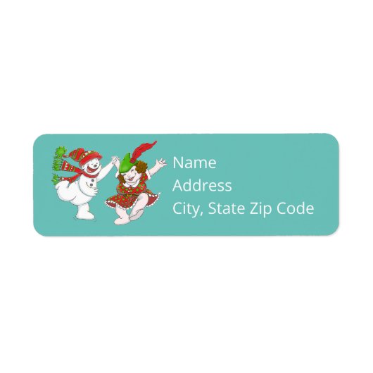 Tanzschneebewohner geben Adressenaufkleber zurück (Vorne)