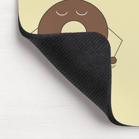 Tanzschokolade Mattierte Donut & Kaffee-Tasse Mousepad (Ecke)