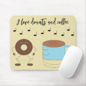 Tanzschokolade Mattierte Donut & Kaffee-Tasse Mousepad (Mit Mouse)