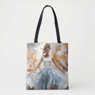 Tanzschönheit Malerei Abstrakt Art Deco Tasche