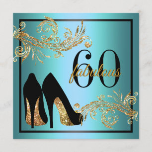 Tanzschuhe - Fantastische 60. Geburtstagseinladung Einladung