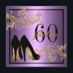Tanzschuhe - Fantastische 60. Geburtstagseinladung Einladung<br><div class="desc">Wenn Sie bei der Erstellung Ihrer Einladung individuelle Farben oder Hilfe benötigen,  kontaktieren Sie mich unter zazzlepartydepot@gmail.com. Ich freue mich auf Ihre Nachricht!</div>