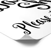 Tanzschuhe Hochzeitsdruck Poster (Ecke)