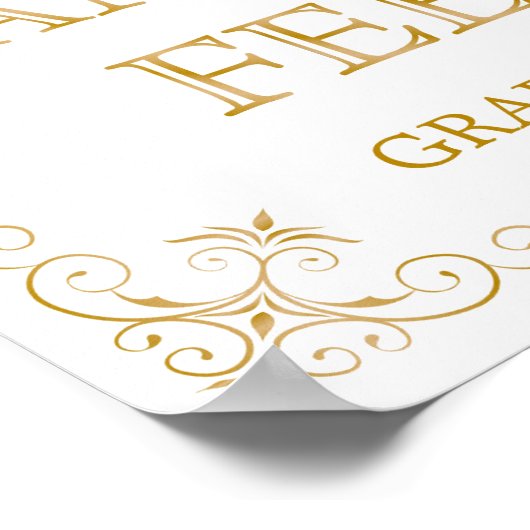 Tanzschuhe Hochzeitszeichen | Gatsby Art Deco Poster (Ecke)