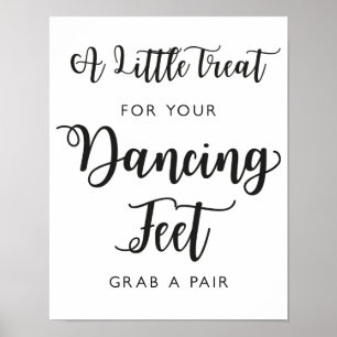 Tanzschuhe Hochzeitszeichen Moderne Kalligrafie Poster