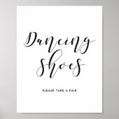 Tanzschuhe Hochzeitszeichen Poster (Vorne)