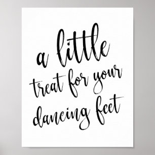 Tanzschuhe Schuhe Schwarz und Weiß 8x10 Schild