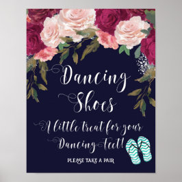 Tanzschuhe signalisieren eine kleine Leckerei für  Poster