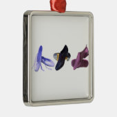 Tanzschuhe Silbernes Ornament (Rechts)