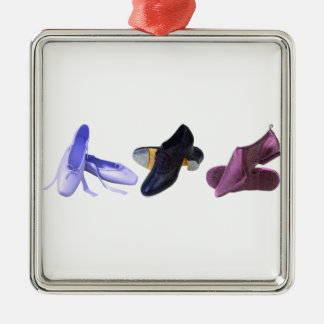 Tanzschuhe Silbernes Ornament