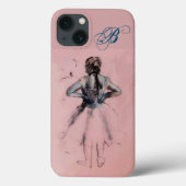 TANZSCHULE/BALLERINA BALLET DANCER MONOGRAM Case-Mate iPhone HÜLLE (Rückseite)
