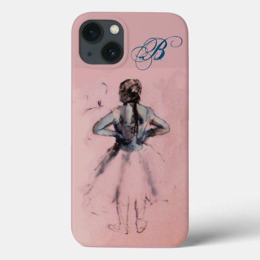 TANZSCHULE/BALLERINA BALLET DANCER MONOGRAM Case-Mate iPhone HÜLLE (Rückseite)