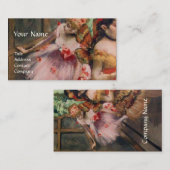 TANZSCHULE ,BALLERINA BALLETTANKER IN PINK VISITENKARTE (Vorne/Hinten)