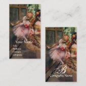 TANZSCHULE ,BALLERINA BALLETTANKER IN PINK VISITENKARTE (Vorne/Hinten)