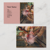 TANZSCHULE ,BALLERINA BALLETTANKER IN PINK VISITENKARTE (Vorne/Hinten)