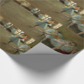 TANZSCHULE/BALLERINA BALLETTE TANKER IN BLAU GESCHENKPAPIER (Ecke)