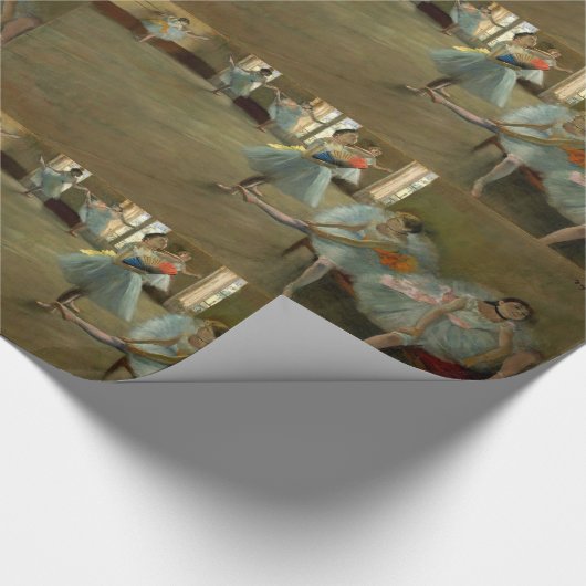 TANZSCHULE/BALLERINA BALLETTE TANKER IN BLAU GESCHENKPAPIER (Ecke)