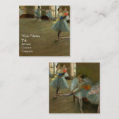 TANZSCHULE/BALLERINA BALLETTE TANKER IN BLAU QUADRATISCHE VISITENKARTE (Vorne/Hinten)