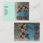 TANZSCHULE ,BALLERINA BALLETTE TANKER IN BLAU VISITENKARTE (Vorne/Hinten)