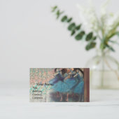 TANZSCHULE/BALLERINA BALLETTE TANKER IN BLAU VISITENKARTE (Stehend Vorderseite)