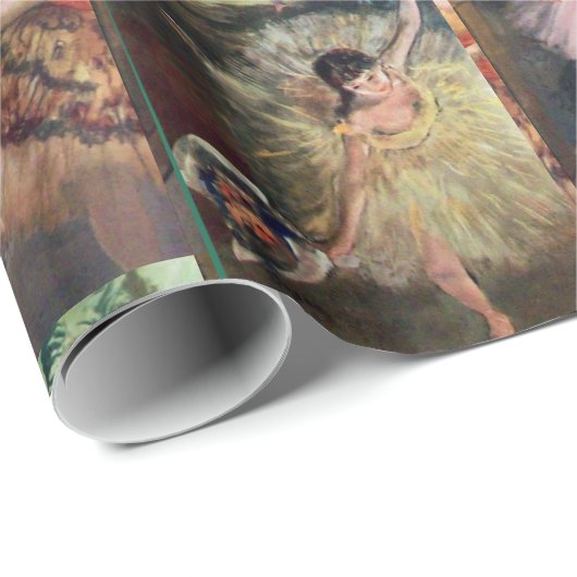 TANZSCHULE/BALLERINA BALLETTER IN PINK GESCHENKPAPIER (Rolleneckpunkt)