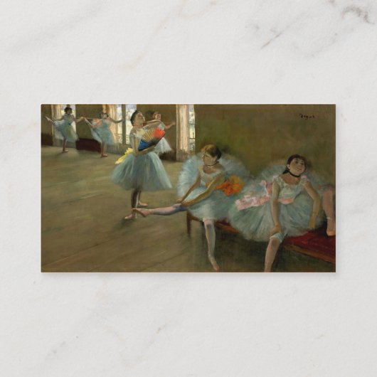 TANZSCHULE/BALLERINA BALLETTER IN PINK VISITENKARTE (Rückseite)