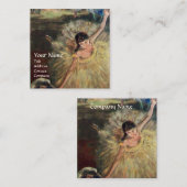 TANZSCHULE / BALLERINA BALLETTER QUADRATISCHE VISITENKARTE (Vorne/Hinten)