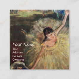 TANZSCHULE / BALLERINA BALLETTER QUADRATISCHE VISITENKARTE