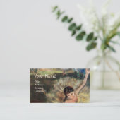 TANZSCHULE / BALLERINA BALLETTER VISITENKARTE (Stehend Vorderseite)